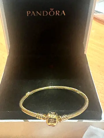 Pandora Gold-Plated Chain Bracelet (never Used)