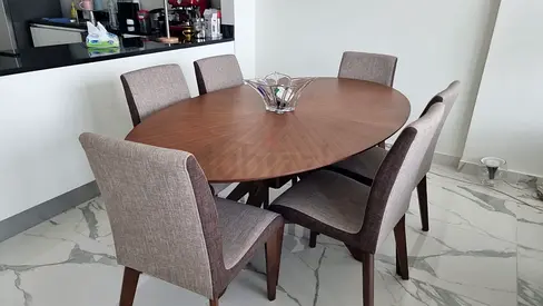 Dining Table + 6 Chairs. Has to go by Saturday 11.04.2026. Will sell for best offer