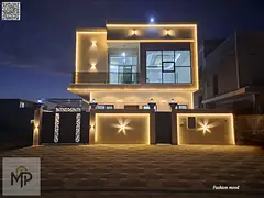 Villa for sale at ajman| al helio2 area| 5 master rooms, majlis, hall, roof, maid room | freehold| 0