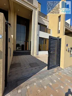 For rent in Al Zahia area, first occupancy 4 master bedrooms, living room, majlis, maid's room