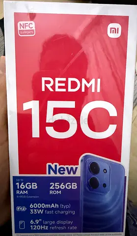 My Redmi 15C - 256GB, up to 16GB RAM, 6000mAh (Brand New Sealed)