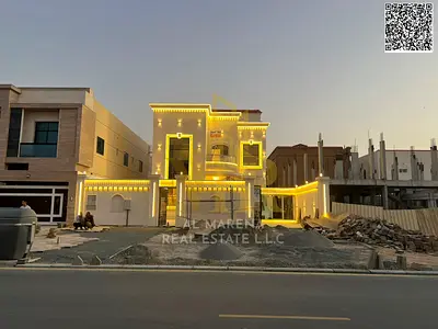 A villa with all-inclusive price (electricity, water, and air conditioning) on ​​the main street, ready to move in, in one of Ajman's most prestigious
