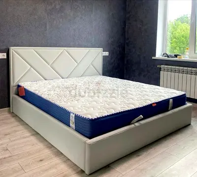 New My modern upholstered bed frame with mattress