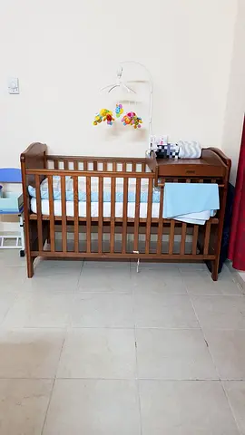 Adjustable Cot Toddler Bed - Brown  Mama’s and Papa’s