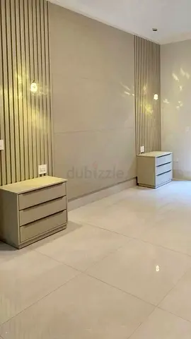 Luxury Vertical Slat Wall Panel with Floating Drawers – Custom Made MDF TV Unit   Wall Design