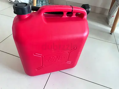 Red 20L Plastic Jerry Can — Used