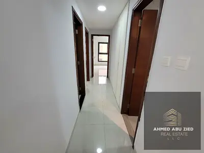 First occupancy | Built-in wardrobes | Central air conditioning | Open balcony | Two bedrooms | Living room | Two bathrooms | Super deluxe finishing |