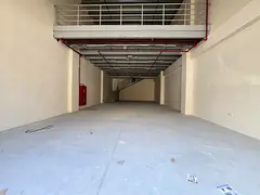 Industrial warehouse for annual rent Jurf 3 near Mohammad Bin Zayed exit 3400 sqft mezzanine 36V 29W