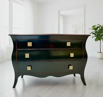 Italian Curved Chest of drawers 130x50 cm Height 86 cm