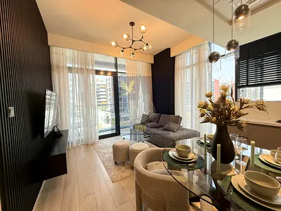 1 Bedroom | Azizi Riviera 34 | Furnished | Boulevard & Garden Views