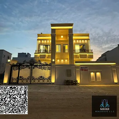 BRAND NEW SPECIOUS ULTRA LUXURY BEAUTIFUL 5 MASTER BEDROOMS VILLA WITH SWIMMING POOL AVAILABLE FOR SALE IN YASMEEN AJMAN.....