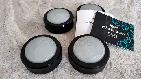 Amazon Echo Buttons - 4 pieces, like new!