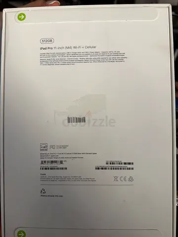 iPad Pro 11-inch (Wi‑Fi + Cellular) 512GB — Boxed, not used and new