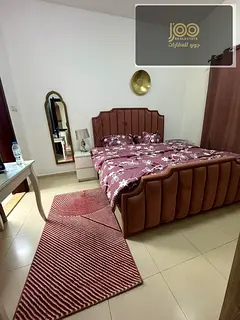 1BR + living Al Naeemia 3 🌟 2 baths, balcony, central AC ❄️ AED 4,000 incl. | Deposit 500 AED