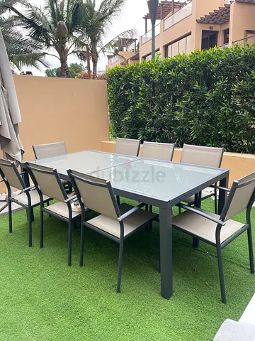 Garden table with chairs