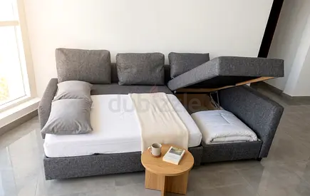 Modern Sofa Bed (L-Shape) with Storage Comfortable for sitting and sleeping Large storage inside Dur