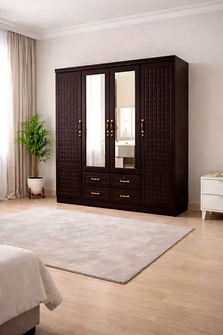 Stylish 4door wardrobe available good quality