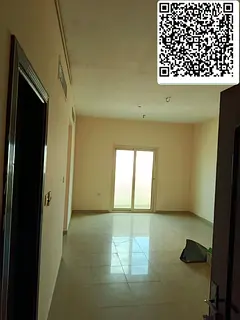 For rent in Al Khan: 1BR master + hall, 2 baths, balcony, central AC, spacious layout, clean buildin