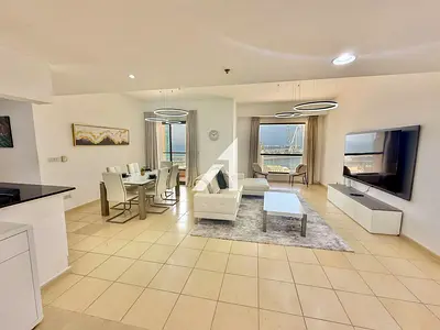 Stunning Furnished 3BR | Full Sea and Ain Views