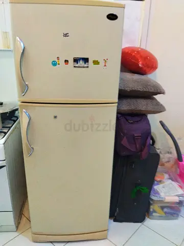My beige top-freezer refrigerator — working condition, 2-door