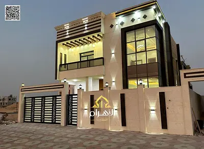 فيلا فاخرة للبيع في منطقة الباهية بطابقين وروف، تصميم عصري ومساحات واسعة مع صالات استقبال ومرافق عائلية متكاملة. تملك حر لجميع الجنسيات وموقع مميز قري