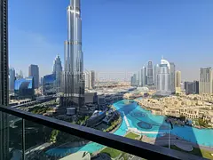 Burj and Sea Views | Modern High-Floor Unit | Downtown Living