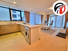Corner Unit || Chiller Free || Fully Furnished || !U-Shaped Kitchen ||Bright &amp; Spacious || Prime