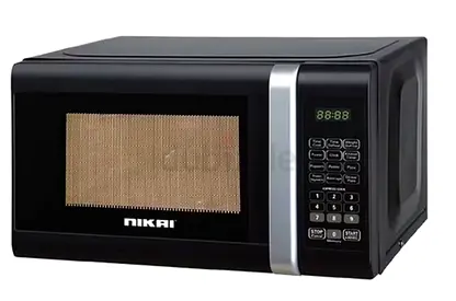 Nikai Microwave Oven - Black, Fully Working