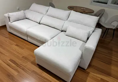 As like new condition ikea eskilstuna lshape sofa bed beige