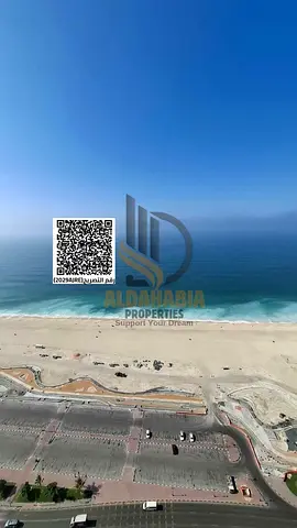 🏢 شقة غرفتين + غرفة خادمة في Corniche Tower – عجمان | إطلالة بحرية