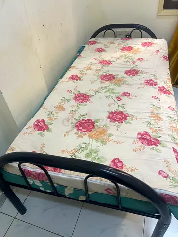 Single Black Metal Bed Frame