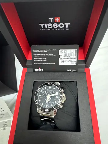 Tissot Mens Sport Watch Seastar 1000 Chronograph. Model series #T120; 300 meter depth water resista
