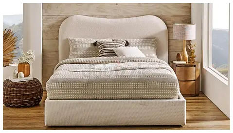 Stylish Modern Bed with Cozy Textures