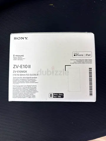 Sony ZV-E10 II with 16-50mm camera black