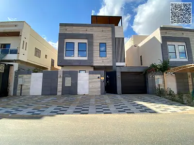 Luxury villa for sale, modern design, price includes water, electricity, and central air conditioning.
