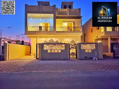 For sale: Villa near the mosque. One of the most luxurious villas in Ajman. Super deluxe construction and finishing, very spacious built-up area. Free