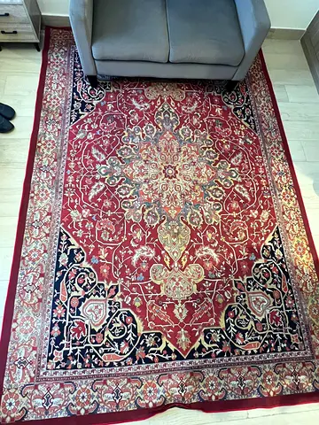 Persian-style Red Area Rug - Good Condition