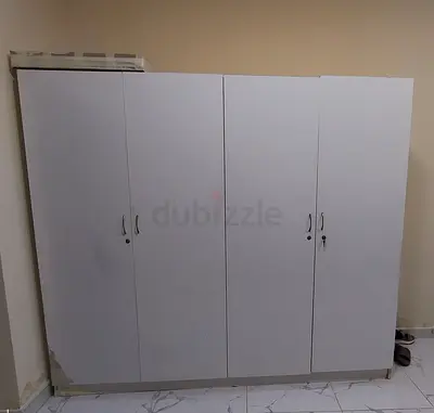 Spacious White cabinets