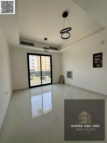 Largest and most luxurious 1-bedroom apartment with a living room for annual rent in Al Hamidiya 1, in a prime and lively location. Very spacious liv