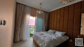 For monthly rent: Luxurious furnished one-bedroom apartment with a living room, in Ajman, Al Jurf 2,