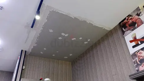 Gypsum board and paint work