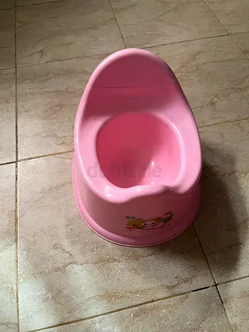 Pink baby potty - gently used