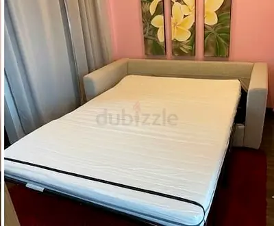 My grey vimle fabric pull-out sofa bed (double)