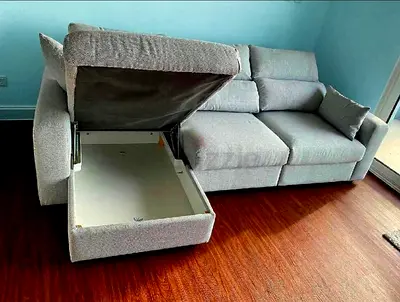 Ikea eskilstuna L shape sofa under storage
