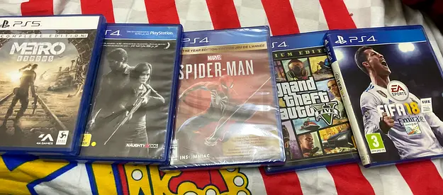 Collection of PlayStation 4 and 5 games