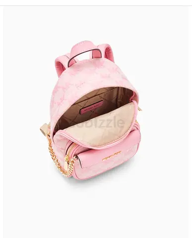 Pink mini cute backpack with gold chain detail original Michael Kors