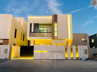 موقع استراتيجي بأرقى أحياء المدينة منطقة الباهيه فيلا مودرن فاخرة 6 غرف وروف شامل رسوم التسجيل