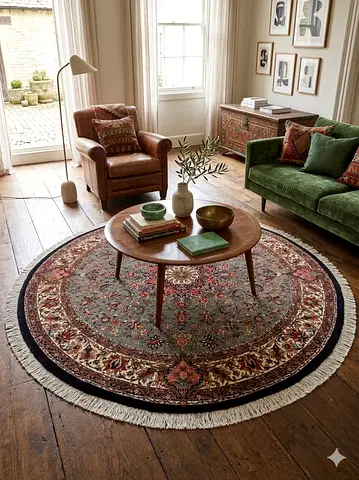 Persian Round carpet 2x2meter , Handmade