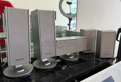 Compact Panasonic surround speaker set for 5.1 or 7.1 systems - very good working condition