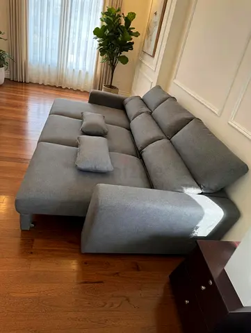 Dark Eskilstuna L-Shaped sofa bed